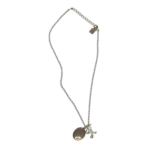 NWT John Wind Locket Initial K Necklace - Picture 2 of 4